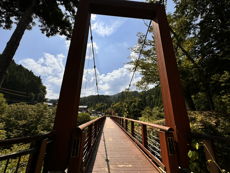 大杉公園のつり橋。