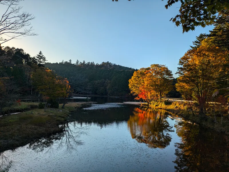 紅葉の段戸湖