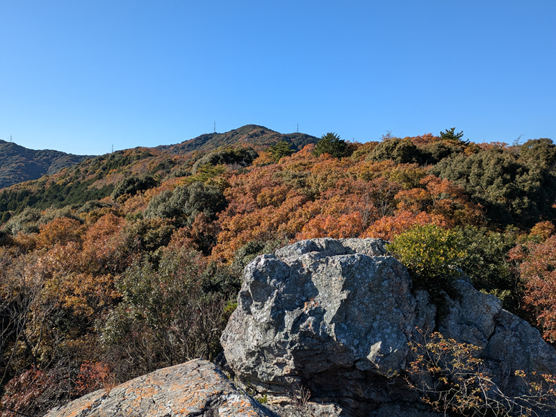 大岩の上から撮った景色