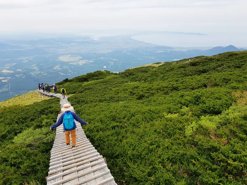 登山を楽しむ