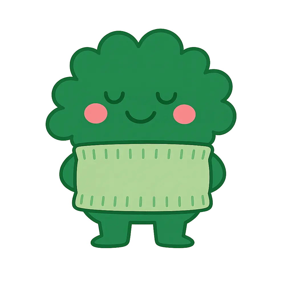 パセリが腹巻をしているイメージ