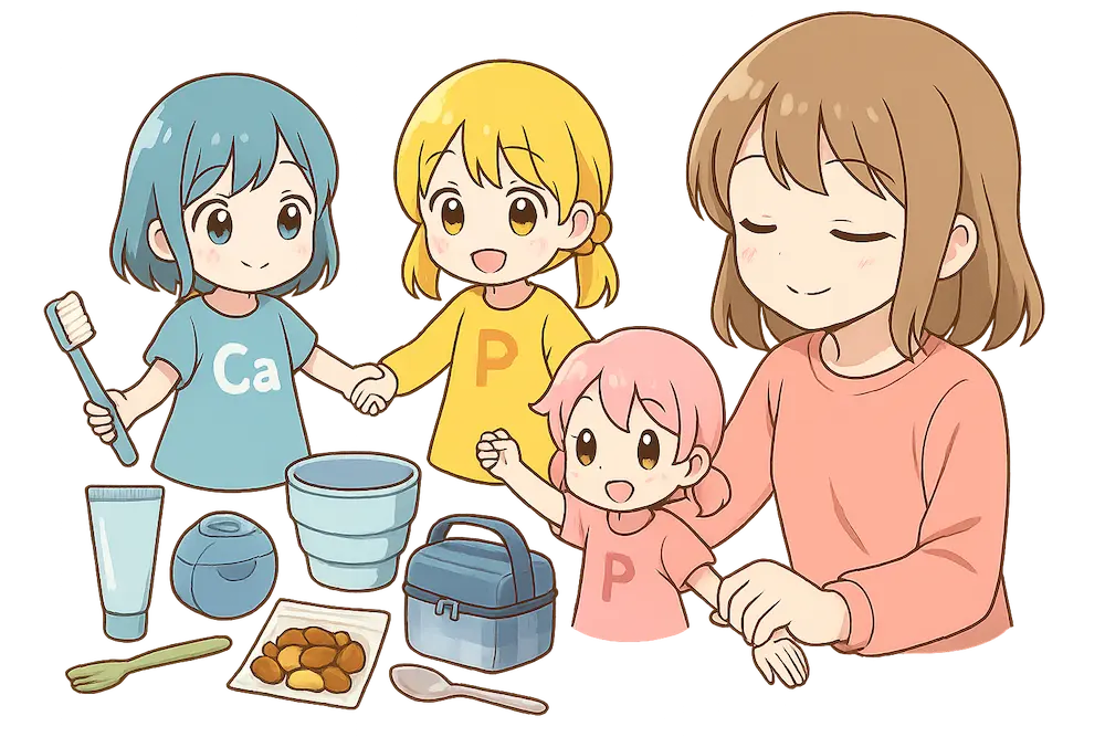 歯とメンタルケアを栄養トリオと一緒に!