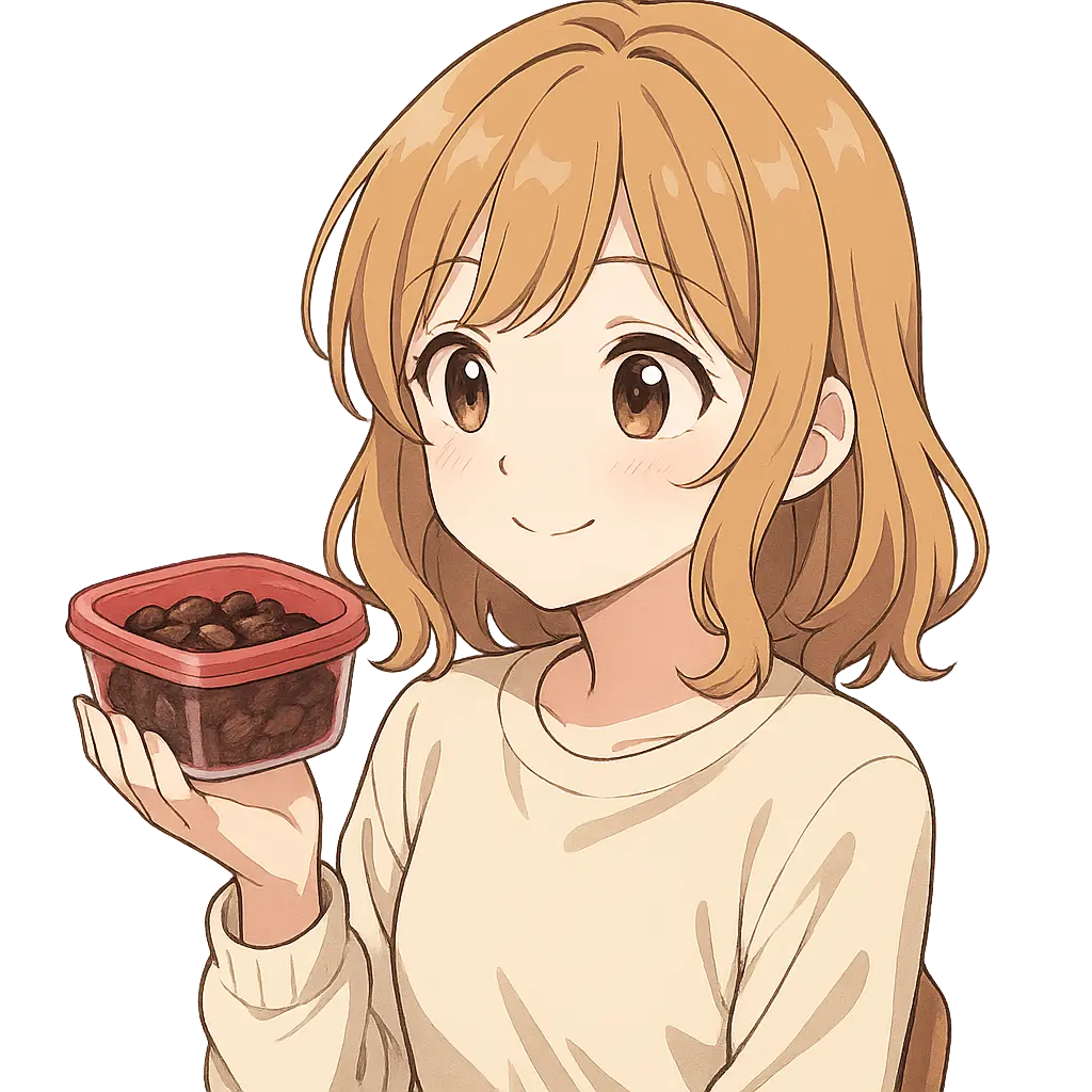 レーズンはこんな感じでタッパに入れておくといいかも