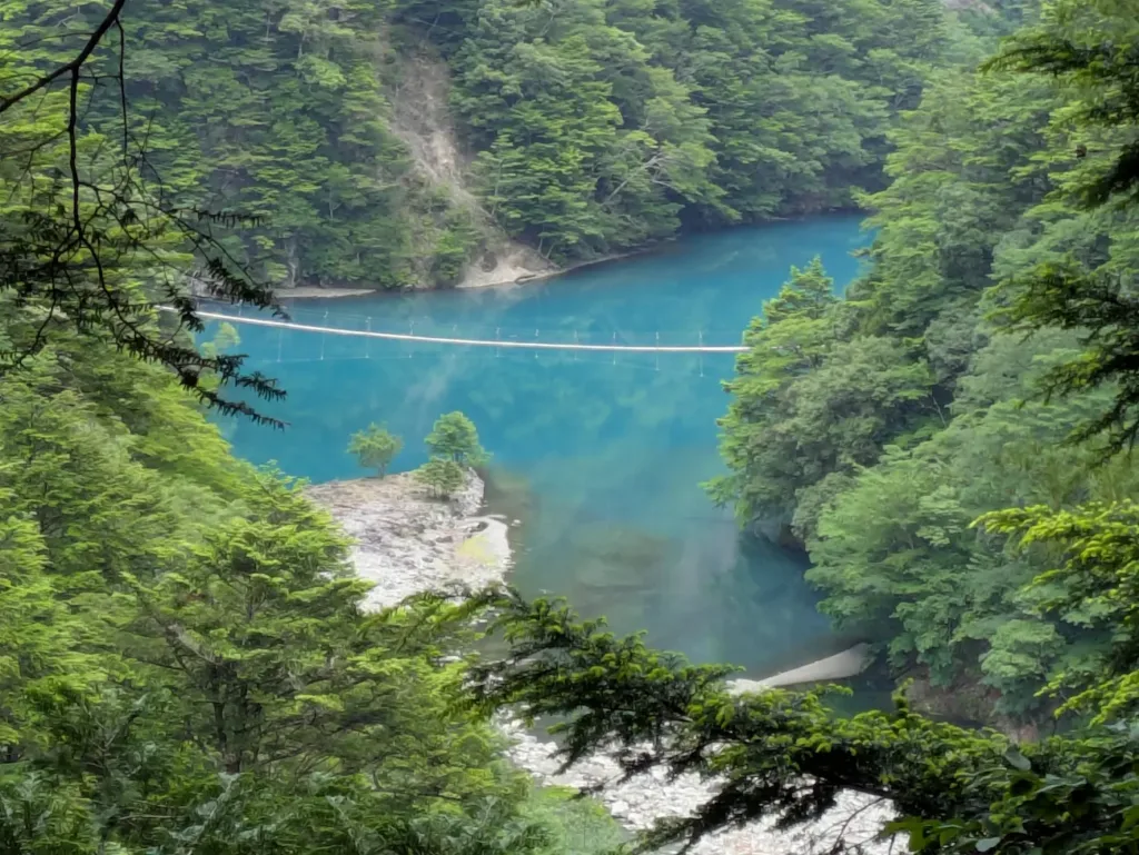 上から見た寸又峡