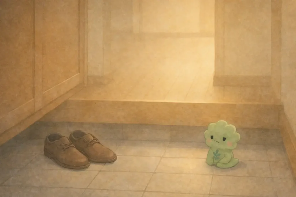 玄関に残る靴と静かな余韻