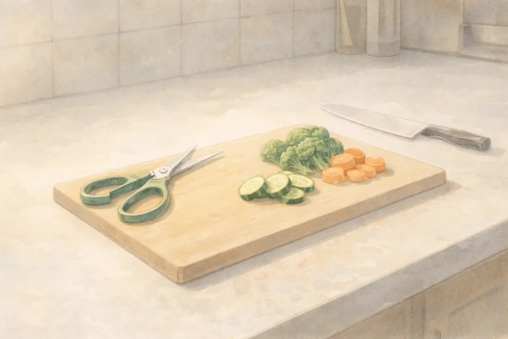 片手生活で包丁以外の選択肢を考えるための調理道具